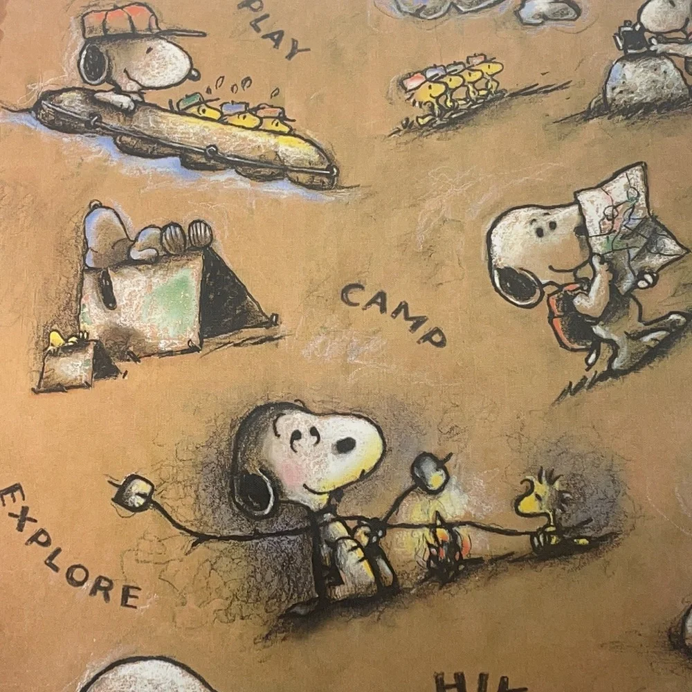 Snoopy/Peanuts/Schulz Camp/Hike Hardback Photo/Scrapbook 3 Ring Binder!